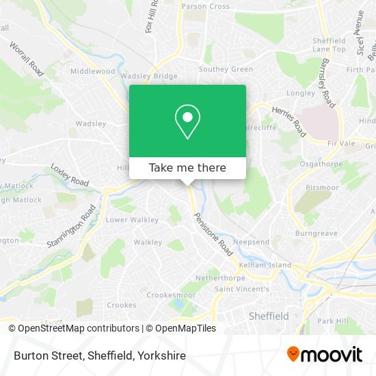 Burton Street, Sheffield map