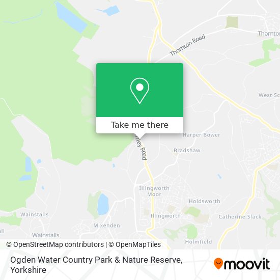 Ogden Water Country Park & Nature Reserve map