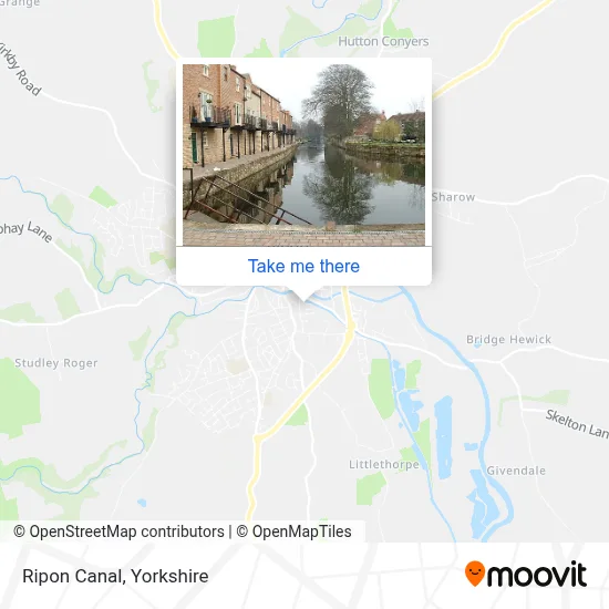 Ripon Canal map