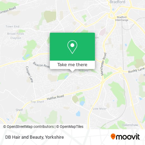 DB Hair and Beauty map