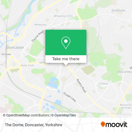 The Dome, Doncaster map