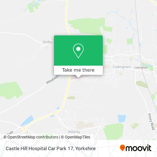 Castle Hill Hospital Car Park 17 map