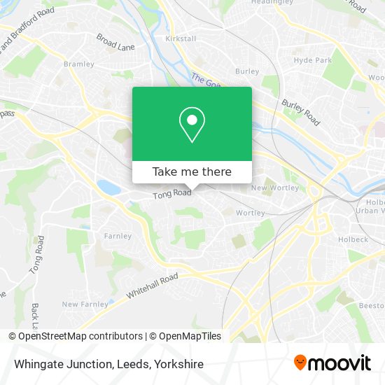 Whingate Junction, Leeds map