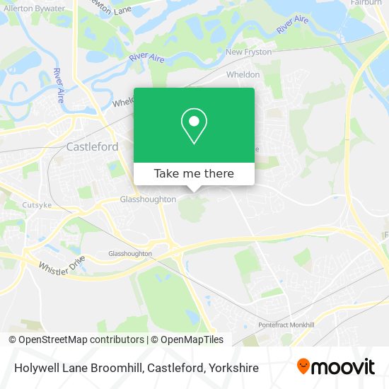 Holywell Lane Broomhill, Castleford map