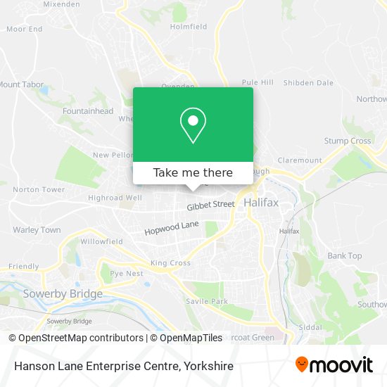 Hanson Lane Enterprise Centre map
