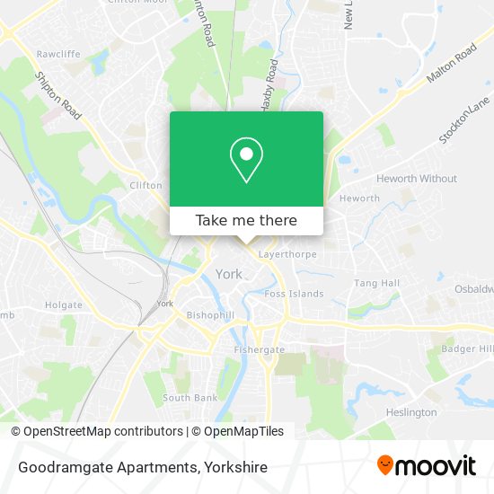 Goodramgate Apartments map