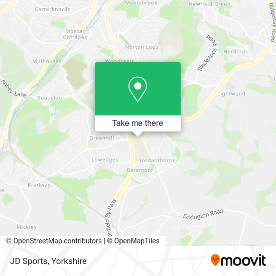 JD Sports map