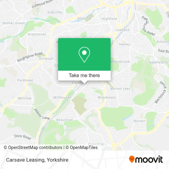 Carsave Leasing map