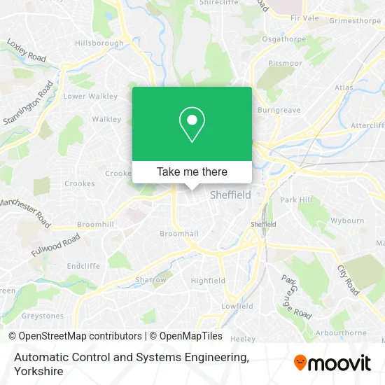 Automatic Control and Systems Engineering map