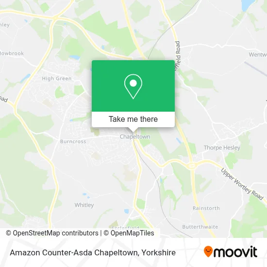 Amazon Counter-Asda Chapeltown map