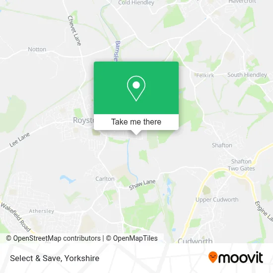 Select & Save map