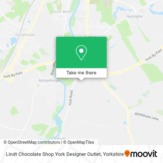 Lindt Chocolate Shop York Designer Outlet map