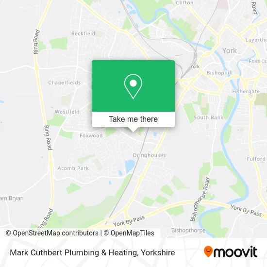Mark Cuthbert Plumbing & Heating map