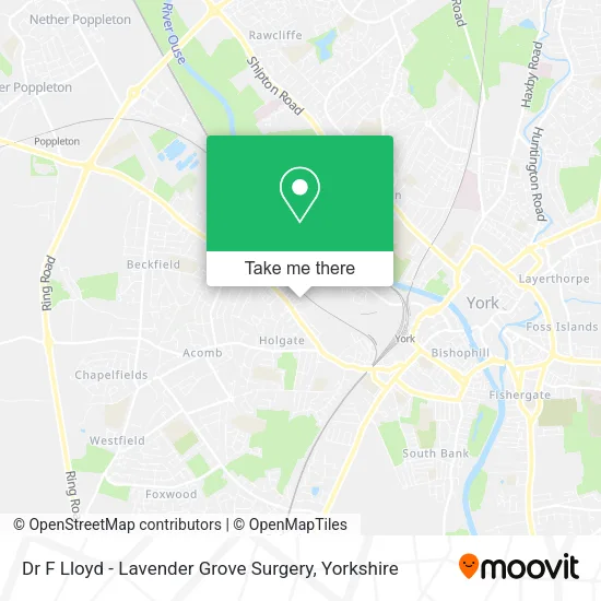 Dr F Lloyd - Lavender Grove Surgery map