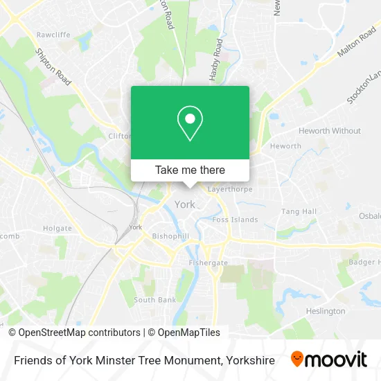 Friends of York Minster Tree Monument map
