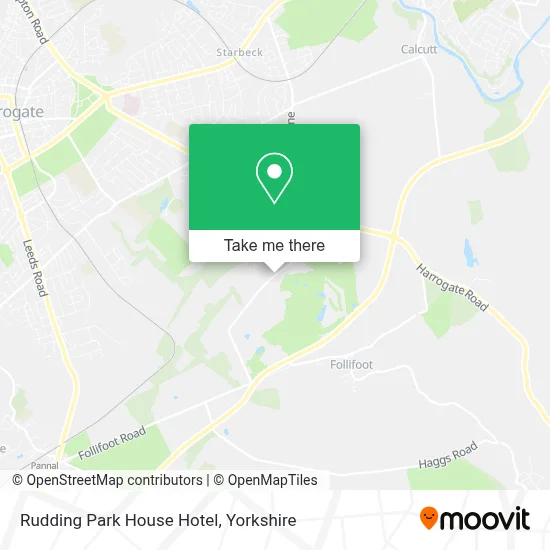 Rudding Park House Hotel map