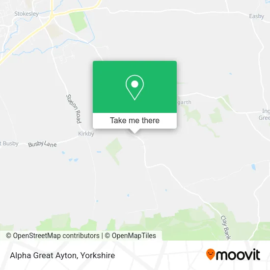Alpha Great Ayton map