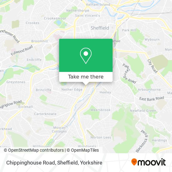 Chippinghouse Road, Sheffield map