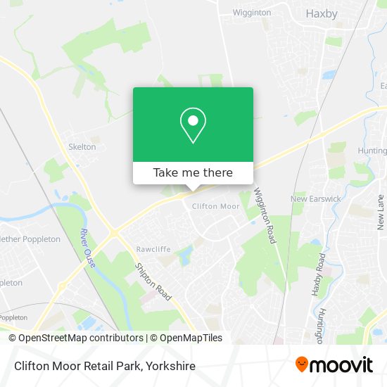 Clifton Moor Retail Park map