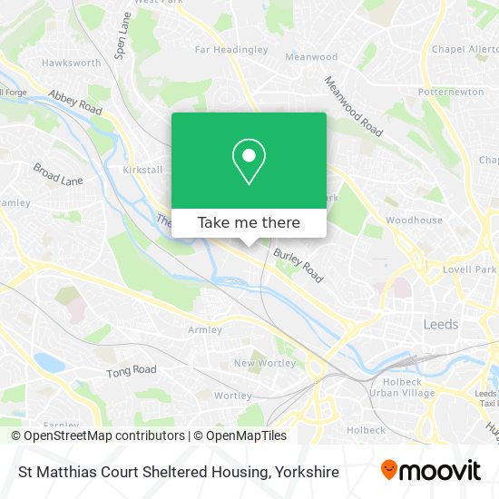 St Matthias Court Sheltered Housing map