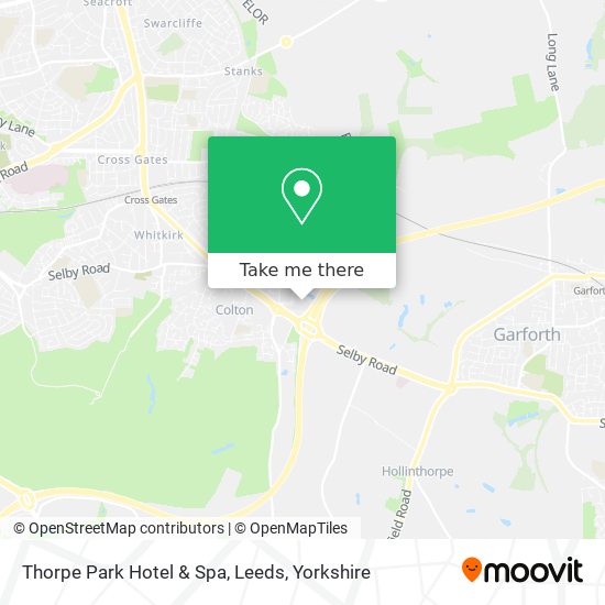 Thorpe Park Hotel & Spa, Leeds map