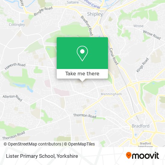 Lister Primary School map