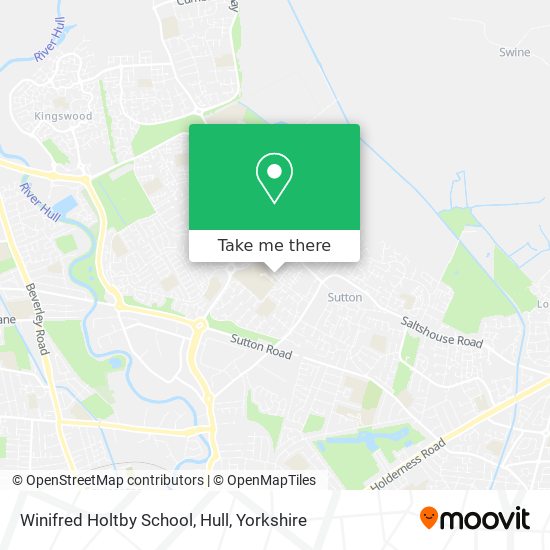 Winifred Holtby School, Hull map