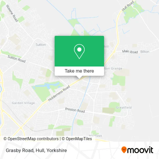 Grasby Road, Hull map