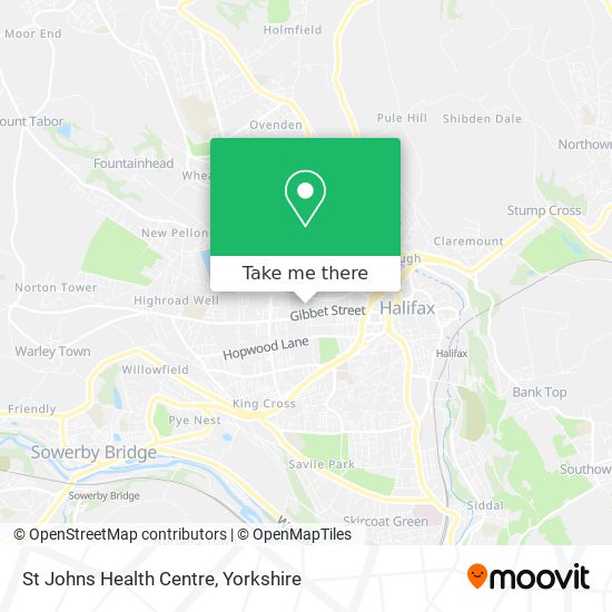 St Johns Health Centre map