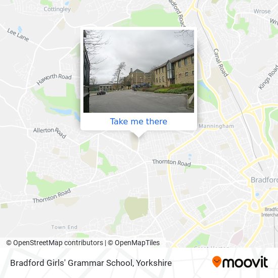 Bradford Girls' Grammar School map