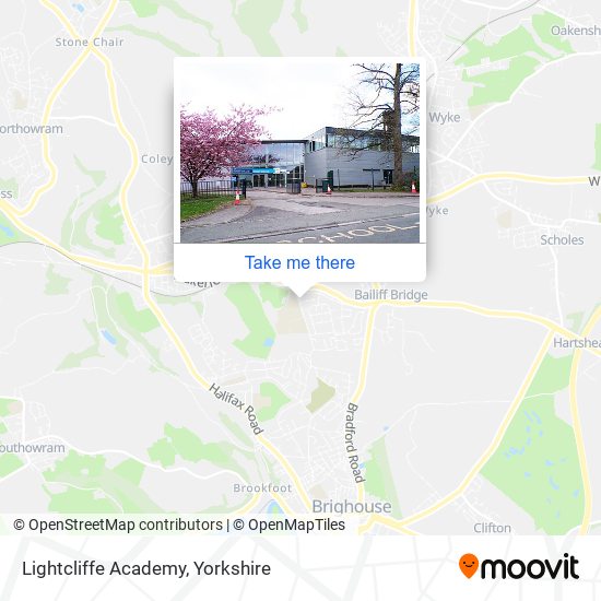 Lightcliffe Academy map