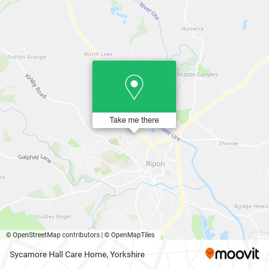 Sycamore Hall Care Home map