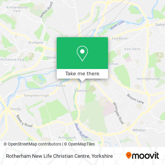 Rotherham New Life Christian Centre map