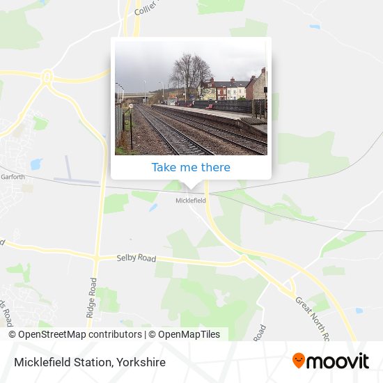 Micklefield Station map