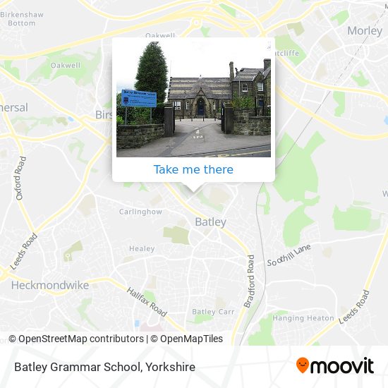 Batley Grammar School map