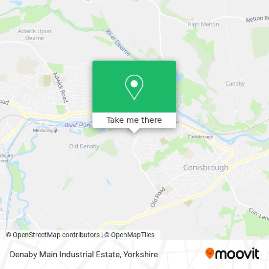 Denaby Main Industrial Estate map