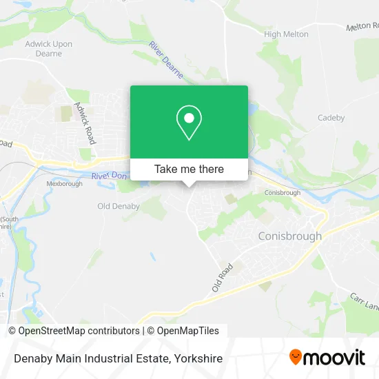 Denaby Main Industrial Estate map