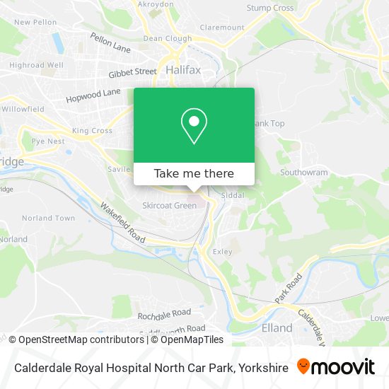 Calderdale Royal Hospital North Car Park map