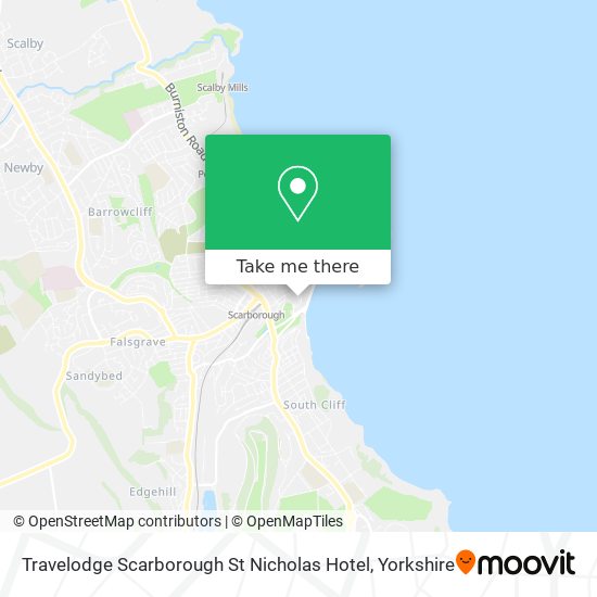 Travelodge Scarborough St Nicholas Hotel map