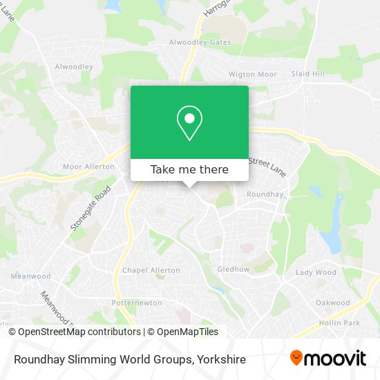 Roundhay Slimming World Groups map