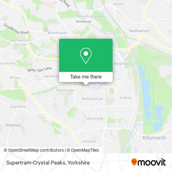 Supertram-Crystal Peaks map