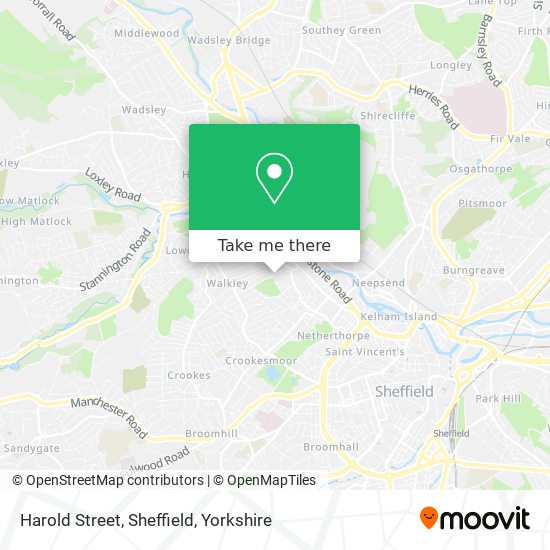 Harold Street, Sheffield map