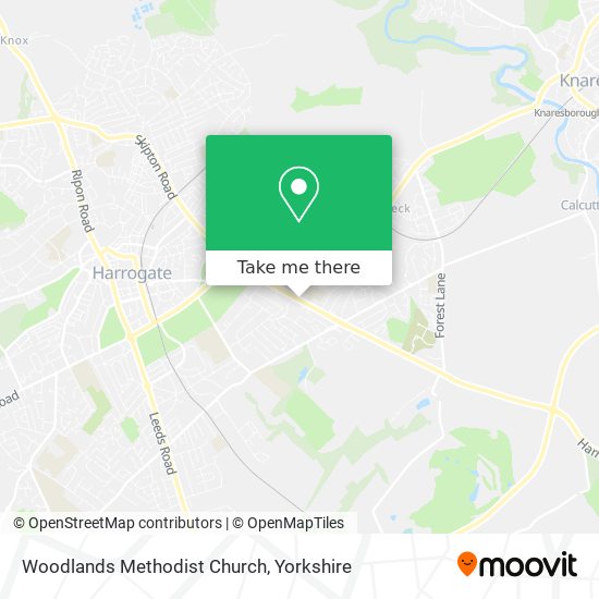Woodlands Methodist Church map