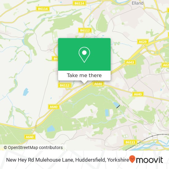 New Hey Rd Mulehouse Lane, Huddersfield map