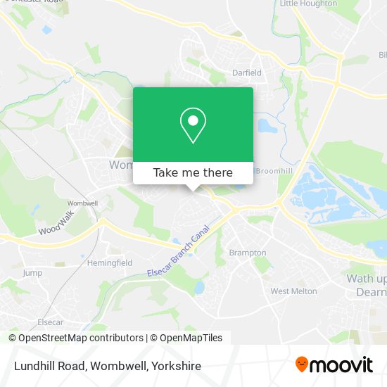 Lundhill Road, Wombwell map