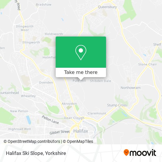 Halifax Ski Slope map