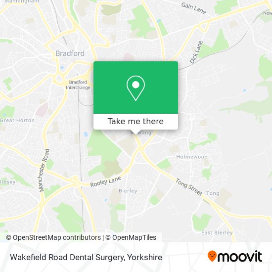 Wakefield Road Dental Surgery map