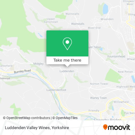 Luddenden Valley Wines map