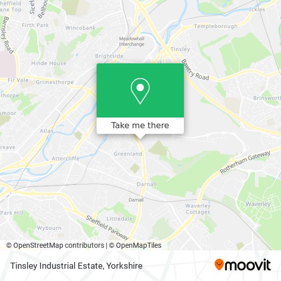 Tinsley Industrial Estate map