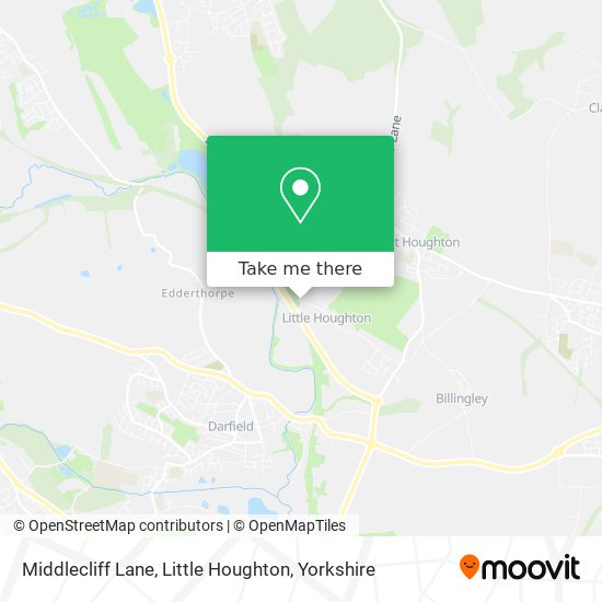 Middlecliff Lane, Little Houghton map